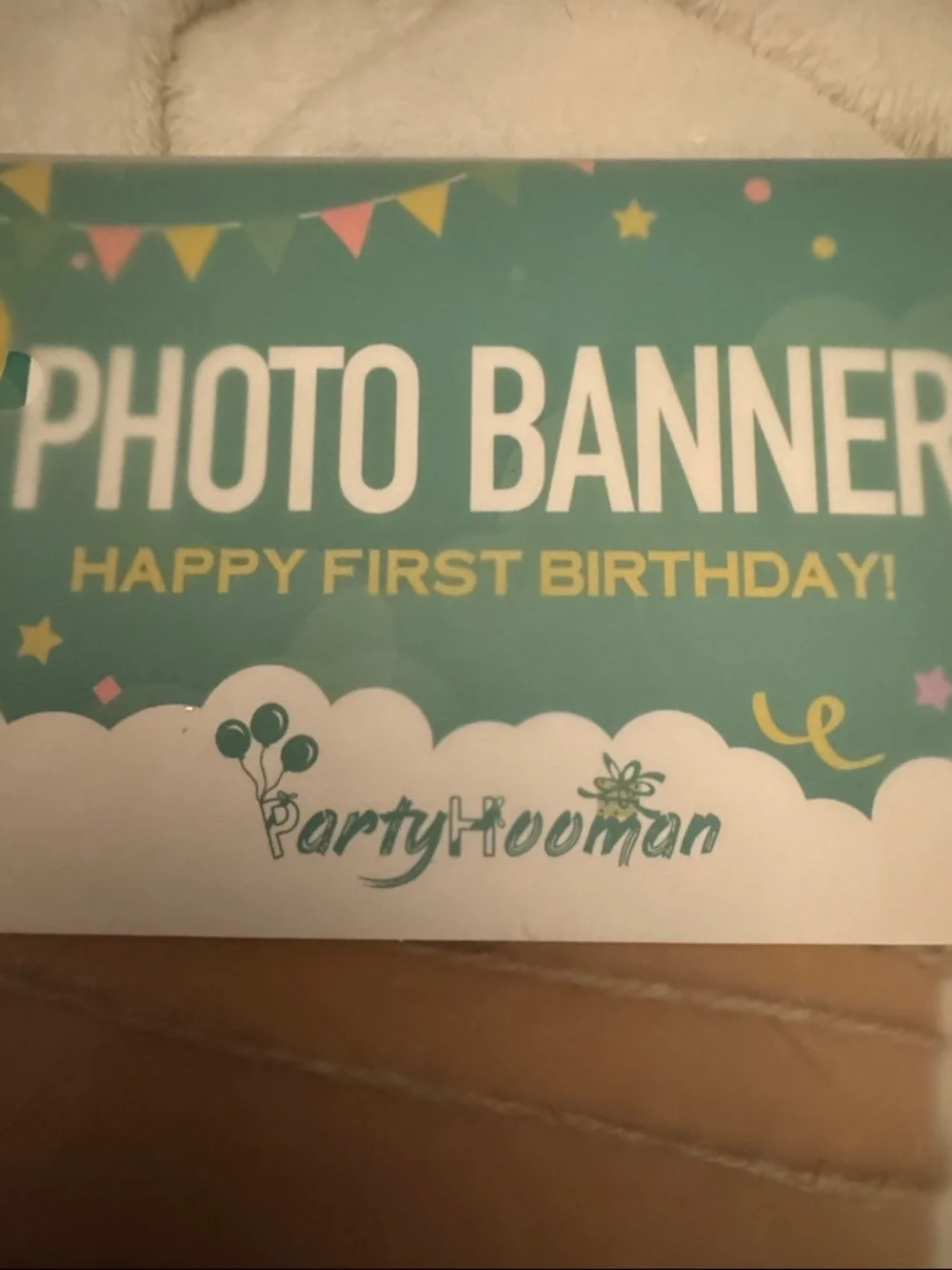 First Birthday Photo Banner Kit in Kraft‎ Brown
